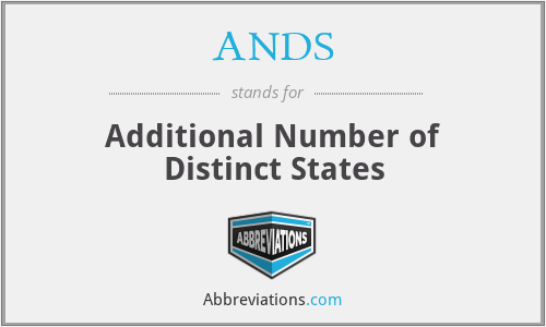 ANDS - Additional Number of Distinct States