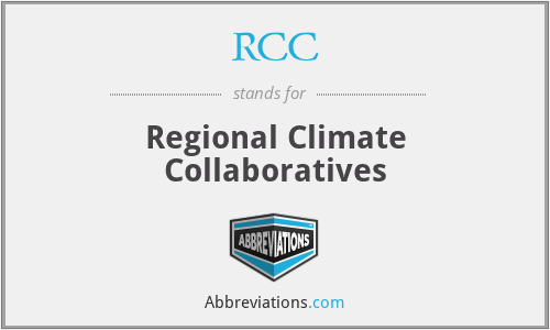 RCC - Regional Climate Collaboratives