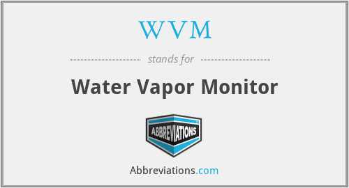 WVM - Water Vapor Monitor