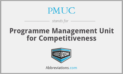PMUC - Programme Management Unit for Competitiveness