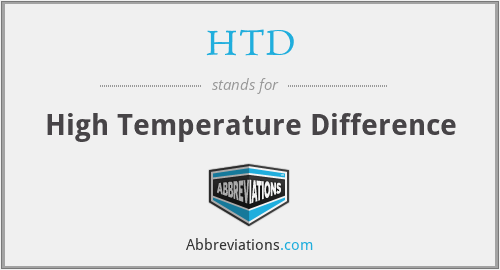 HTD - High Temperature Difference