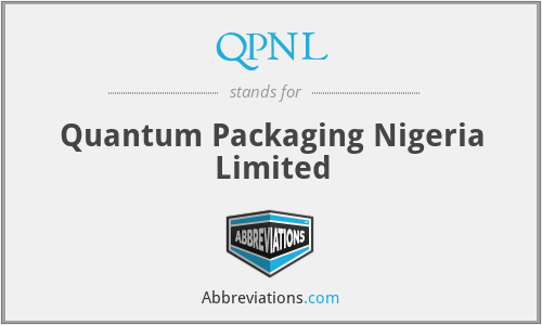 QPNL - Quantum Packaging Nigeria Limited