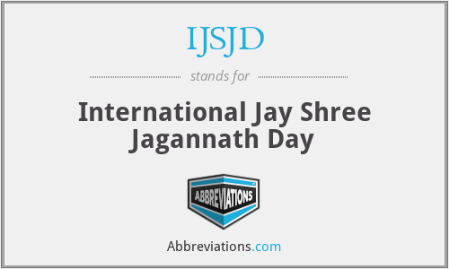 IJSJD - International Jay Shree Jagannath Day