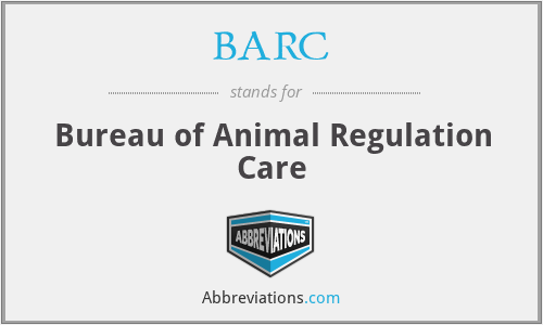 BARC - Bureau of Animal Regulation Care