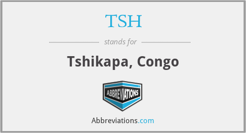 TSH - Tshikapa, Congo