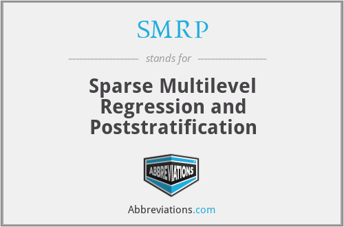 SMRP - Sparse Multilevel Regression and Poststratification