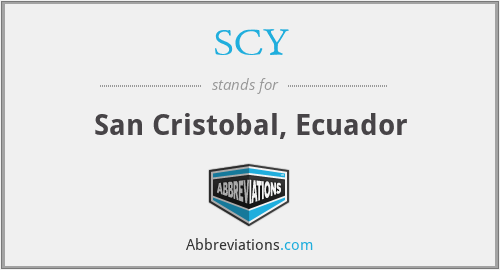 SCY - San Cristobal, Ecuador