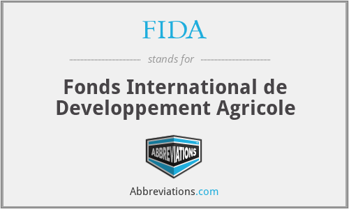 FIDA - Fonds International de Developpement Agricole