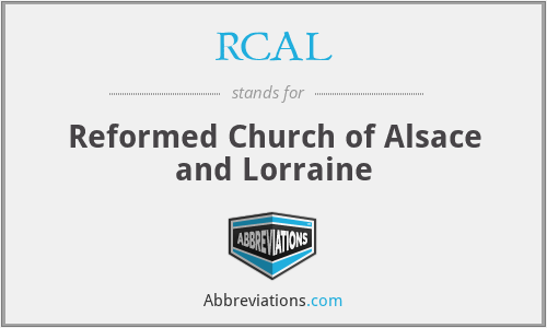 RCAL - Reformed Church of Alsace and Lorraine