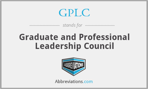 GPLC - Graduate and Professional Leadership Council