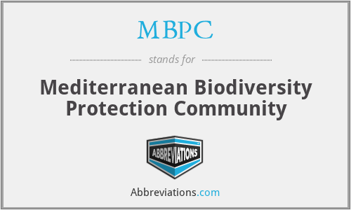 MBPC - Mediterranean Biodiversity Protection Community