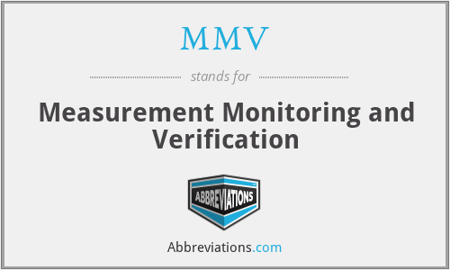 MMV - Measurement Monitoring and Verification