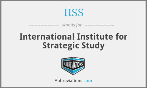IISS - International Institute for Strategic Study