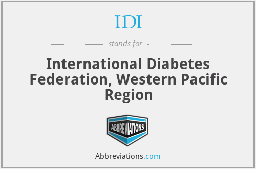 IDI - International Diabetes Federation, Western Pacific Region