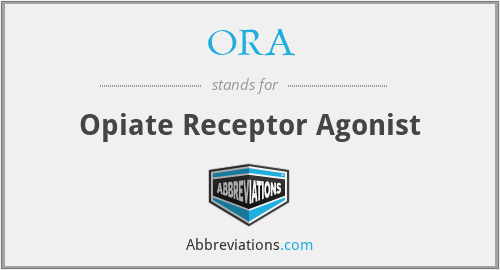 ORA - Opiate Receptor Agonist