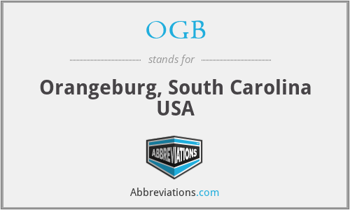 OGB - Orangeburg, South Carolina USA