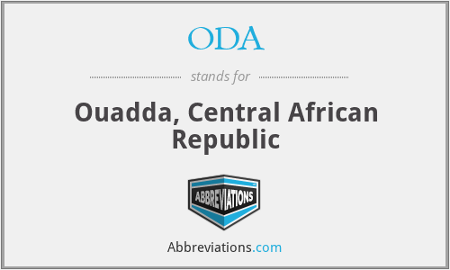 ODA - Ouadda, Central African Republic