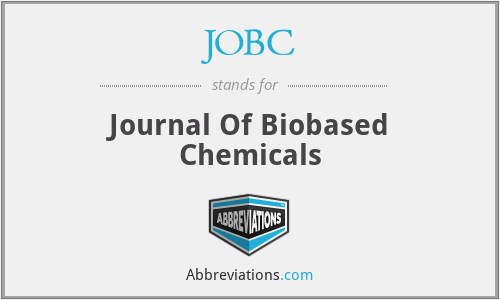JOBC - Journal Of Biobased Chemicals