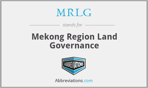 MRLG - Mekong Region Land Governance