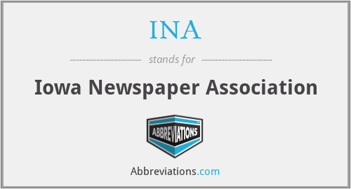INA - Iowa Newspaper Association