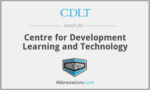 CDLT - Centre for Development Learning and Technology