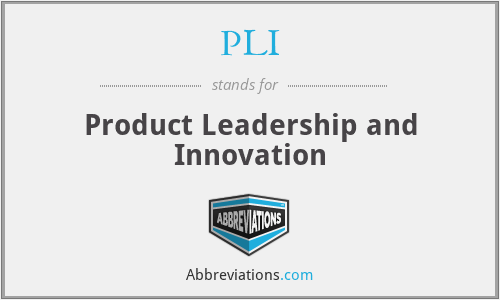 PLI - Product Leadership and Innovation