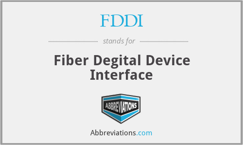 FDDI - Fiber Degital Device Interface