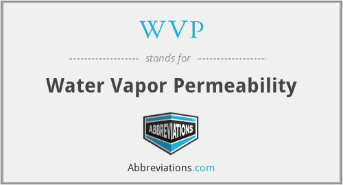 WVP - Water Vapor Permeability