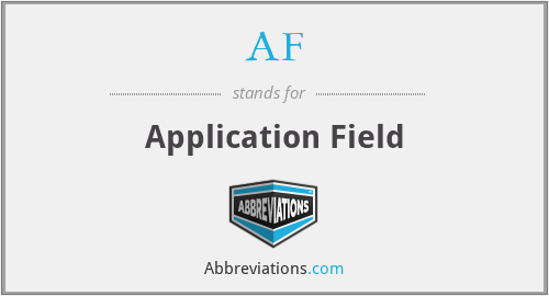 AF - Application Field