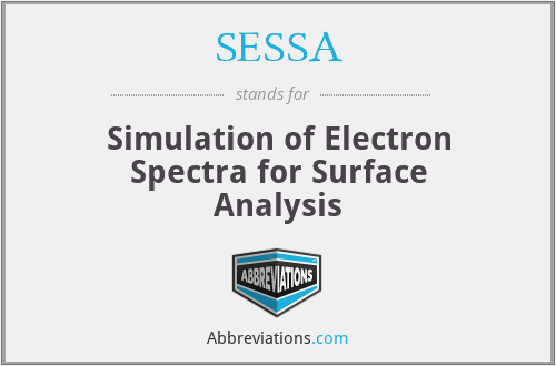 SESSA - Simulation of Electron Spectra for Surface Analysis