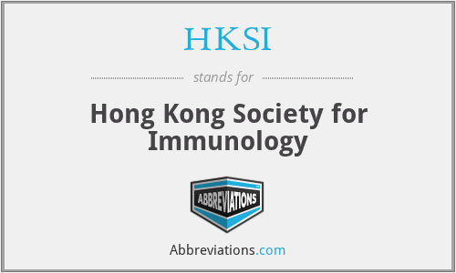 HKSI - Hong Kong Society for Immunology