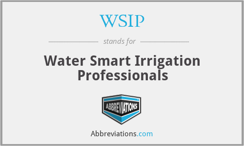 WSIP - Water Smart Irrigation Professionals