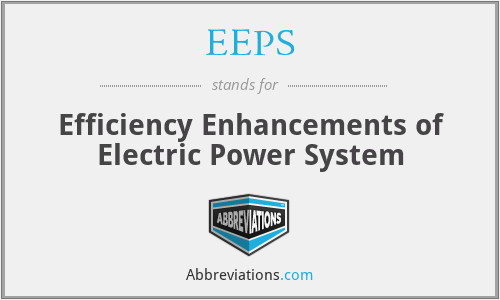 EEPS - Efficiency Enhancements of Electric Power System