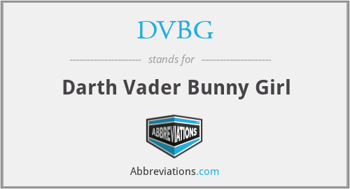 DVBG - Darth Vader Bunny Girl
