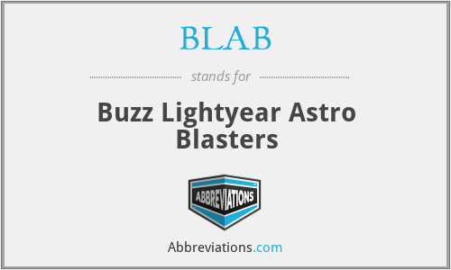 BLAB - Buzz Lightyear Astro Blasters