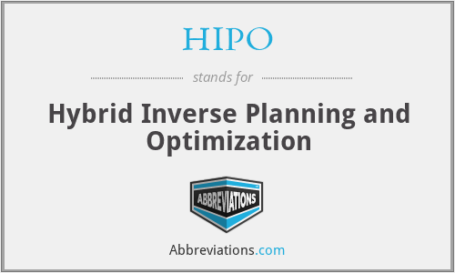 HIPO - Hybrid Inverse Planning and Optimization