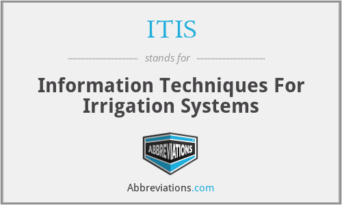ITIS - Information Techniques For Irrigation Systems