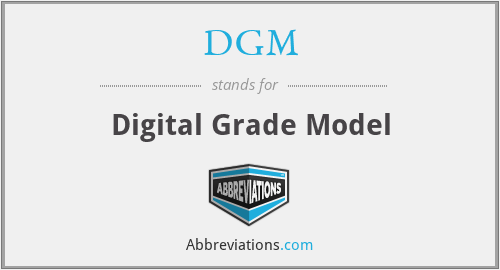DGM - Digital Grade Model