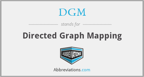 DGM - Directed Graph Mapping