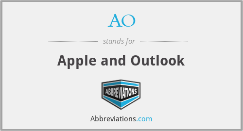 AO - Apple and Outlook