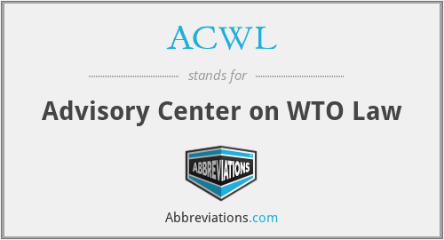ACWL - Advisory Center on WTO Law