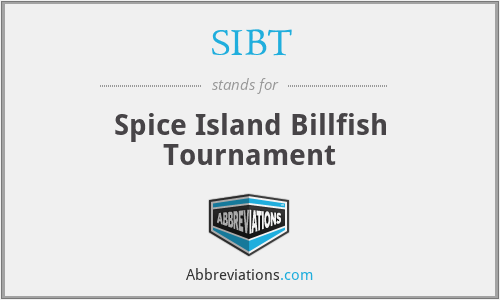 SIBT - Spice Island Billfish Tournament