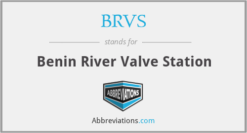 BRVS - Benin River Valve Station