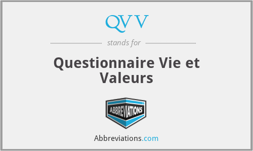 QVV - Questionnaire Vie et Valeurs