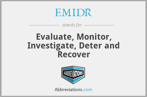EMIDR - Evaluate, Monitor, Investigate, Deter and Recover
