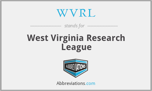 WVRL - West Virginia Research League
