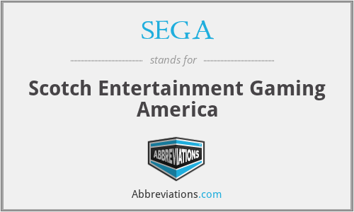 SEGA - Scotch Entertainment Gaming America