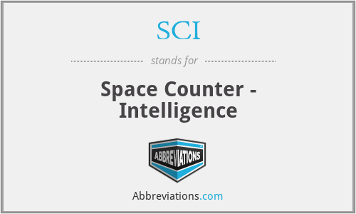 SCI - Space Counter - Intelligence