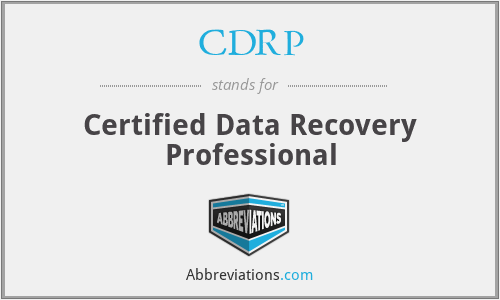 CDRP - Certified Data Recovery Professional