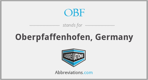 OBF - Oberpfaffenhofen, Germany